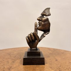 Dekorativní soška Mlčící tvář - Ticho