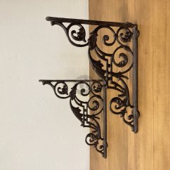 Policové konzole - podpěry 33x27cm