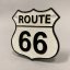 Litinová cedule ROUTE 66 22x22cm