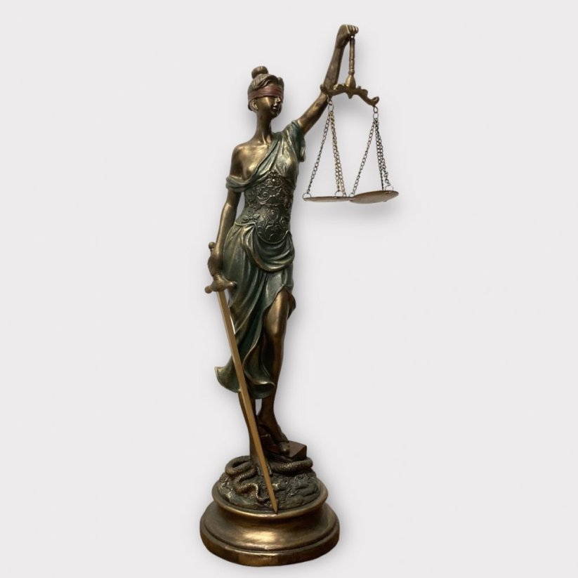 Dekorativní socha SPRAVEDLNOST - JUSTICE 52cm