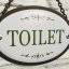 Kovová cedulka TOILET 8x11,5cm