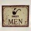 Plechová cedule TOILET MEN 20x25cm