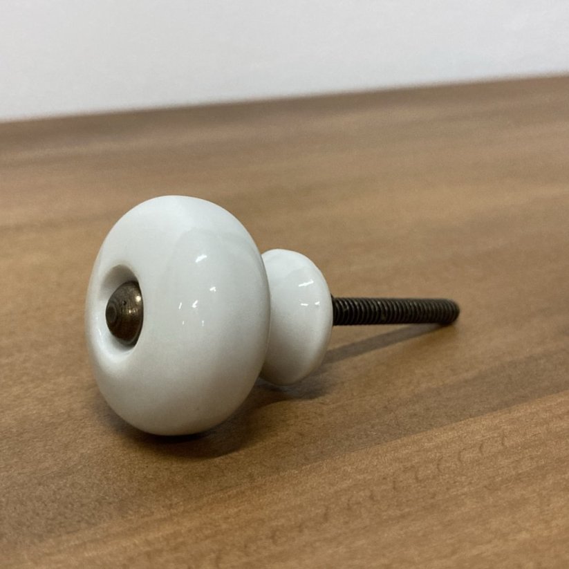 Nábytková porcelánová knopka - Průměr celkový: 32 mm