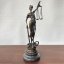 Bronzová socha SPRAVEDLNOST - JUSTICE 23cm