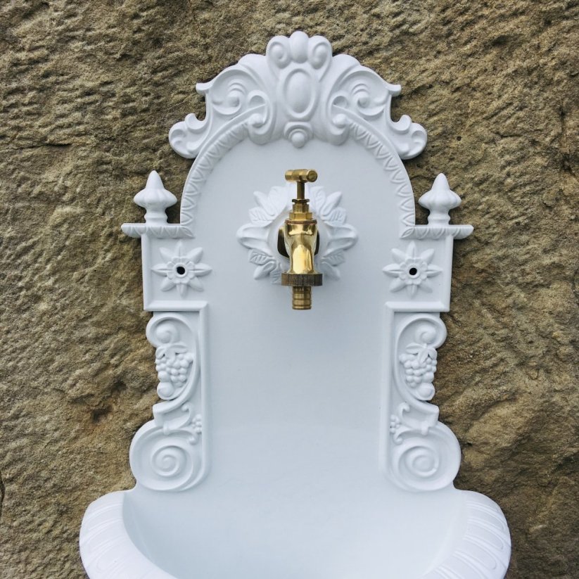 Zahradní výlevka klasik 61cm - hliník ( bílá )