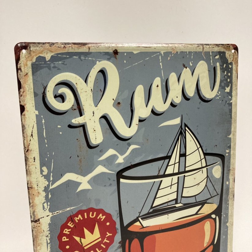 Plechová cedule RUM Limited Edition 40x30cm