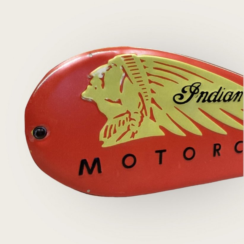 Plechová cedule INDIAN MOTORCYCLE 20x50cm