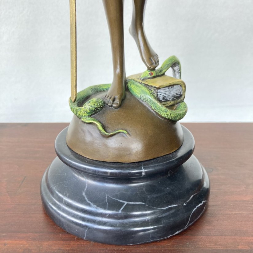 Bronzová socha SPRAVEDLNOST - JUSTICE 38cm