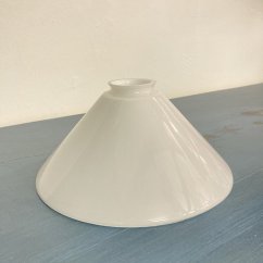 Skleněné stínidlo BÍLÉ 250mm