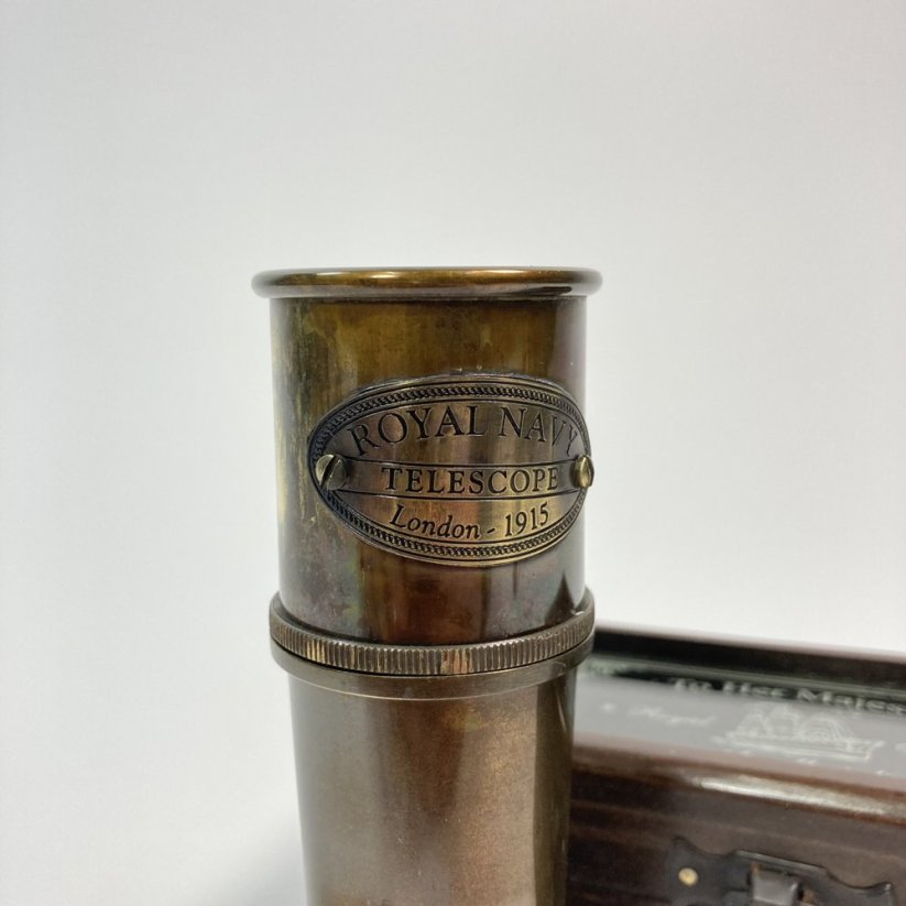 Teleskopický dalekohled ROYAL NAVY LONDON 1915