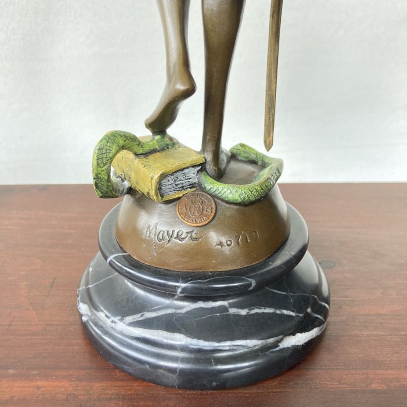 Bronzová socha SPRAVEDLNOST - JUSTICE 38cm