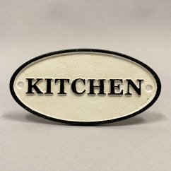 Litinová cedule KITCHEN 9x17,5cm