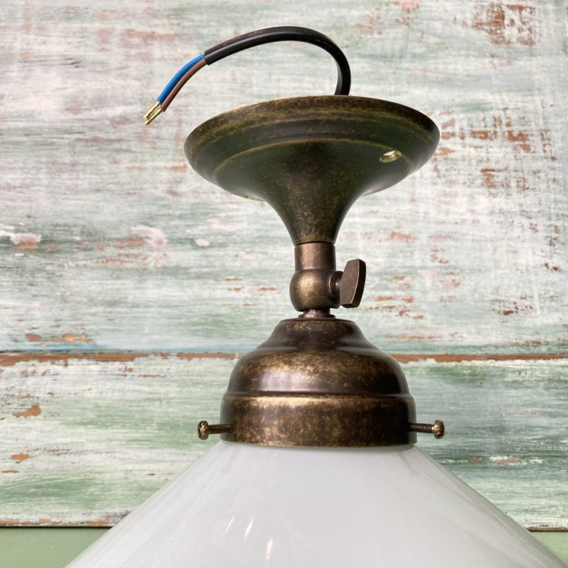 Mosazný polohovatelný lustr, lampa