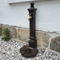 Zahradní kašna SLOUPEK 81cm - hliník ( hnědá )
