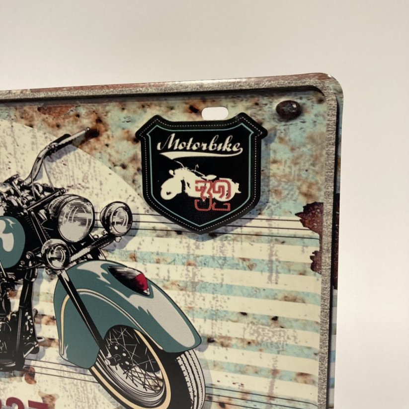 Plechová cedule MOTORBIKE 20x40cm