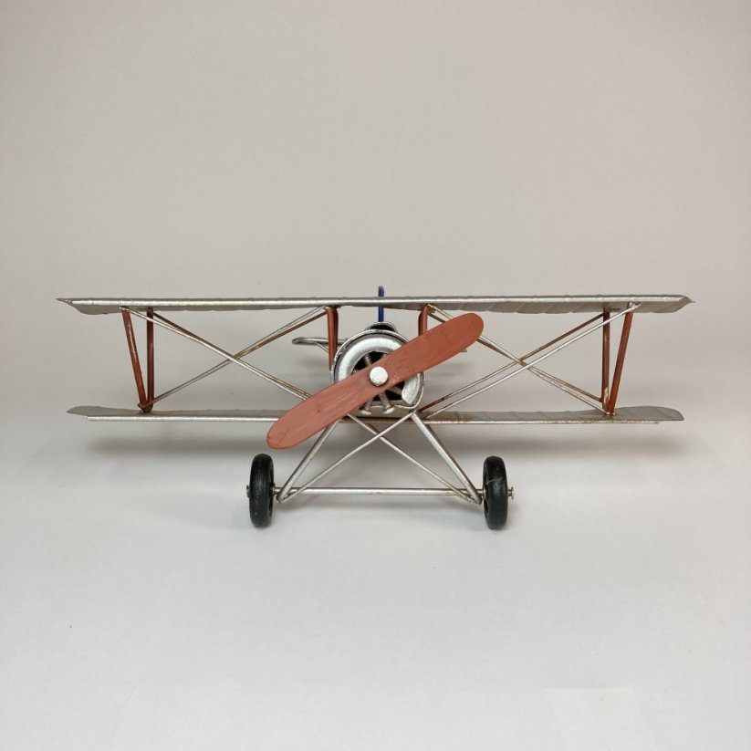 Kovový model letadla DVOUPLOŠNÍK