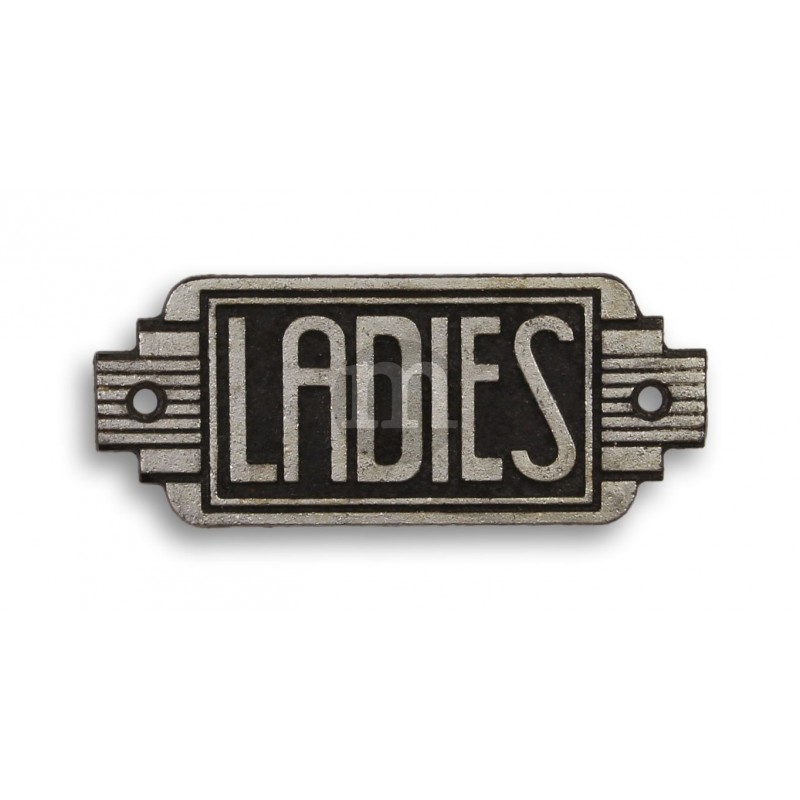 Kovová cedulka LADIES
