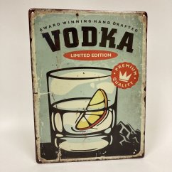 Plechová cedule VODKA Limited Edition 40x30cm