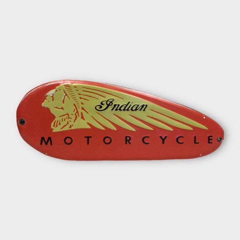 Plechová cedule INDIAN MOTORCYCLE 20x50cm