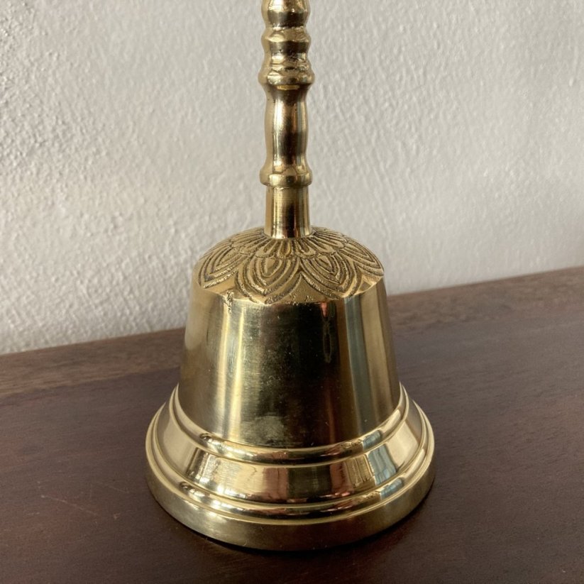 Mosazný recepční zvonek 19,5cm