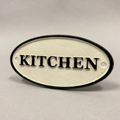 Litinová cedule KITCHEN 9x17,5cm