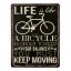 Plechová cedule BICYCLE 33x25cm
