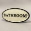 Litinová cedule BATHROOM 9x17,5cm