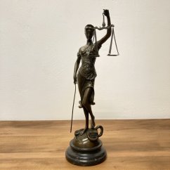 Bronzová socha SPRAVEDLNOST - JUSTICE 40cm
