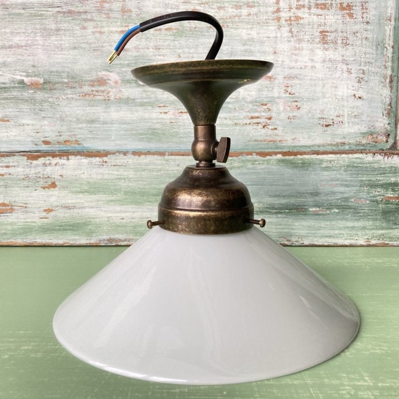 Mosazný polohovatelný lustr, lampa