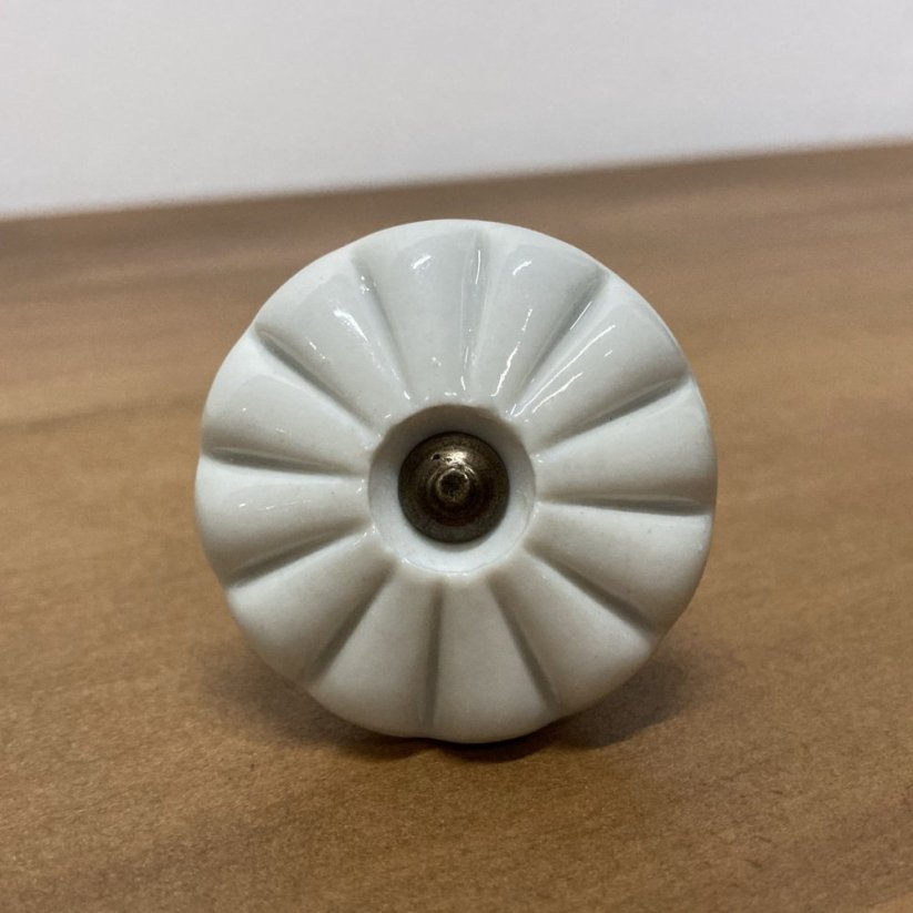 Nábytková porcelánová knopka KLASIK - Průměr celkový: 25 mm