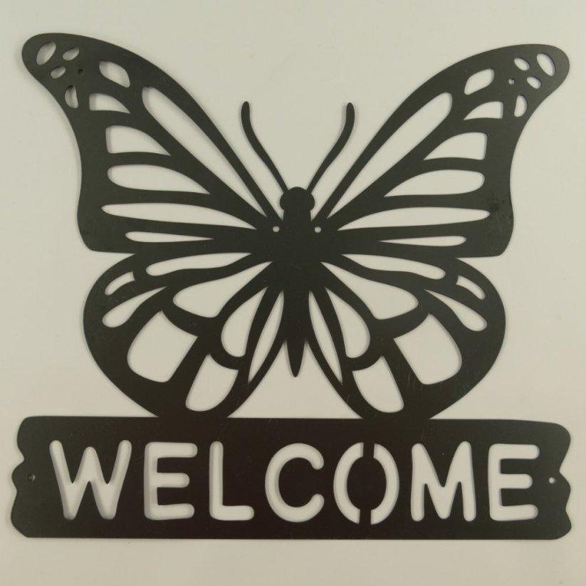 Nástěnná dekorace MOTÝL - WELCOME