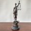 Bronzová socha SPRAVEDLNOST - JUSTICE 23cm
