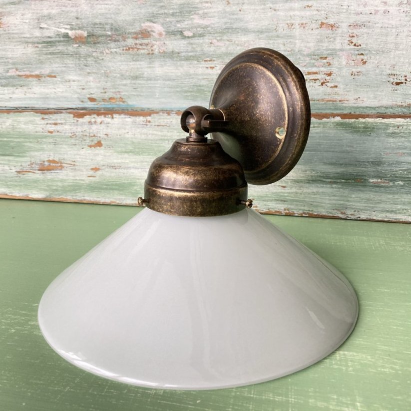 Mosazný polohovatelný lustr, lampa