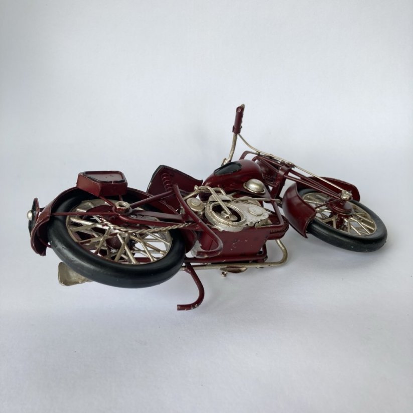 Kovový model motorky VETERÁN