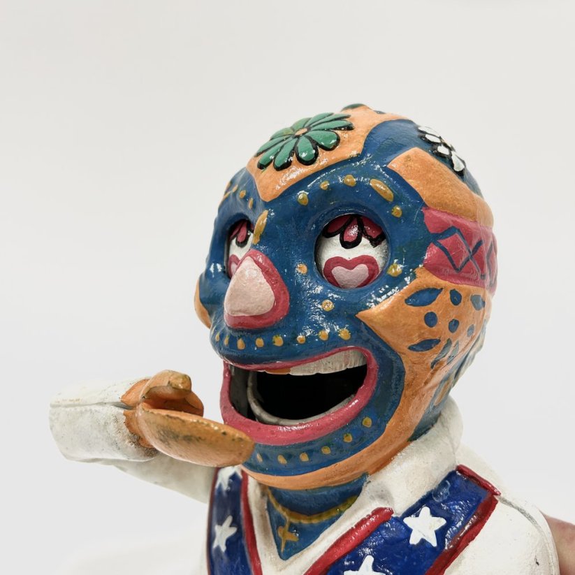 Mechanická kasička LUCHA LIBRE - MEXICKÝ WRESTLER