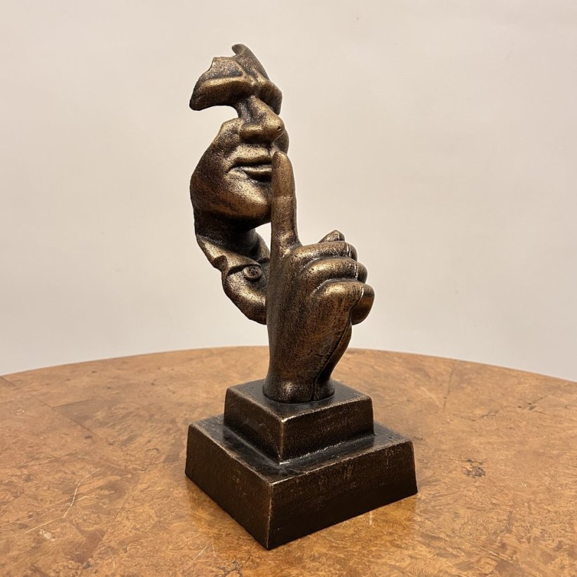 Dekorativní soška Mlčící tvář - Ticho