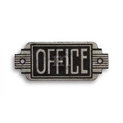 Litinová cedulka OFFICE 6x14,5cm