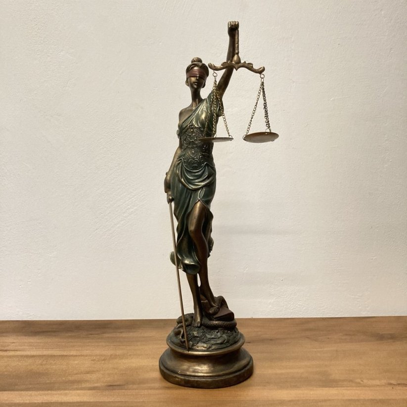 Dekorativní socha SPRAVEDLNOST - JUSTICE 52cm