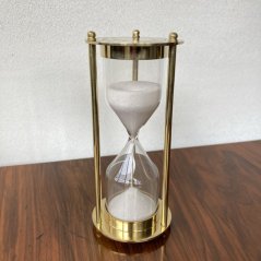 Mosazné přesýpací hodiny 15cm / 4 min 50 vteřin