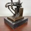 Bronzová socha KOSTLIVEC - MYSLITEL 14cm