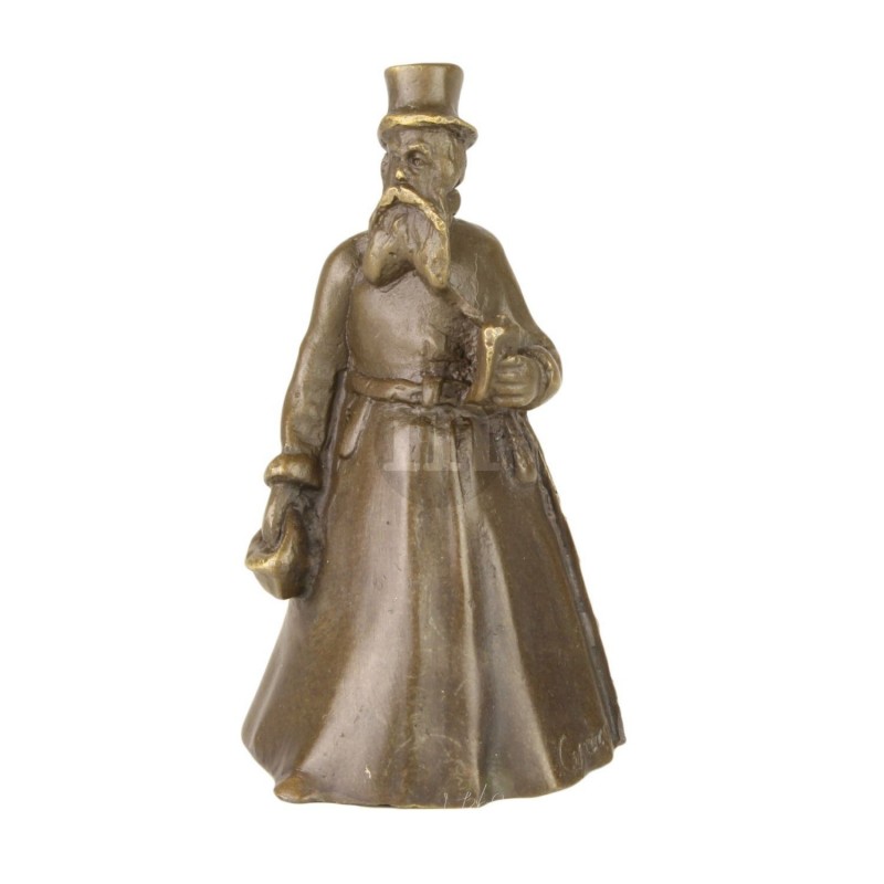 Bronzový zvonek GENTLEMAN 10cm