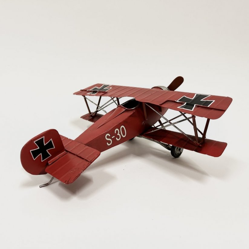 Kovový model letadla DVOUPLOŠNÍK