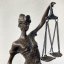 Bronzová socha SPRAVEDLNOST - JUSTICE 23cm