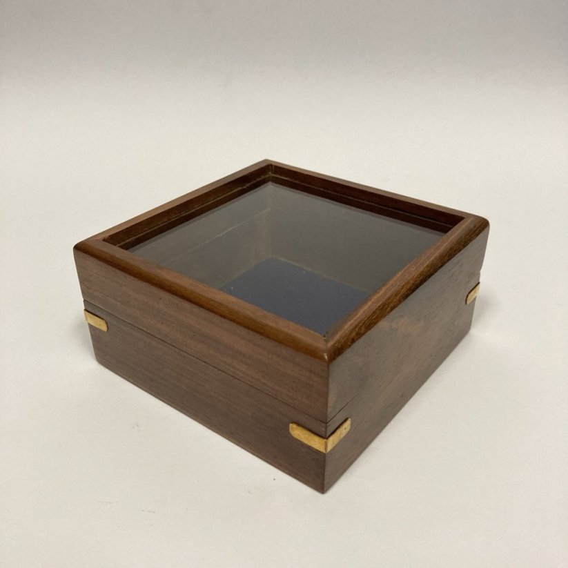 Dřevěný úložný box 12,5x12,5x6cm