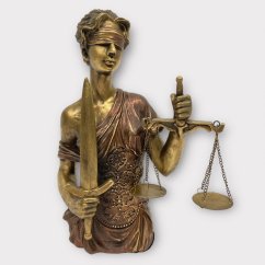 Dekorativní socha SPRAVEDLNOST - JUSTICE 33cm