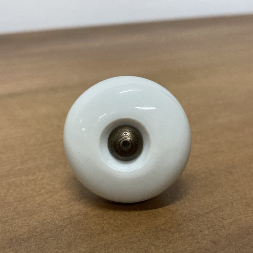 Nábytková porcelánová knopka - Průměr celkový: 32 mm
