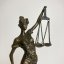 Bronzová socha SPRAVEDLNOST - JUSTICE 33,5cm