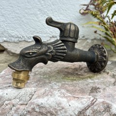 Zahradní mosazný kohoutek na vodu DRAK, 1/2" s pákou