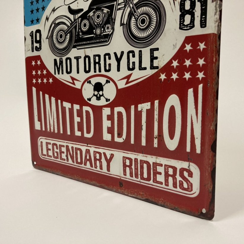 Plechová cedule RIDE OR DIE 40x30cm