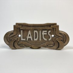 Kovová cedulka LADIES